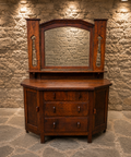 Antique Arts & Crafts Oak Dressing Chest with Mirror – Circa 1900