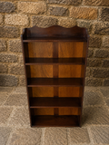 Antique Oak Open Bookcase – Arts & Crafts Tiger Oak Shelving Unit