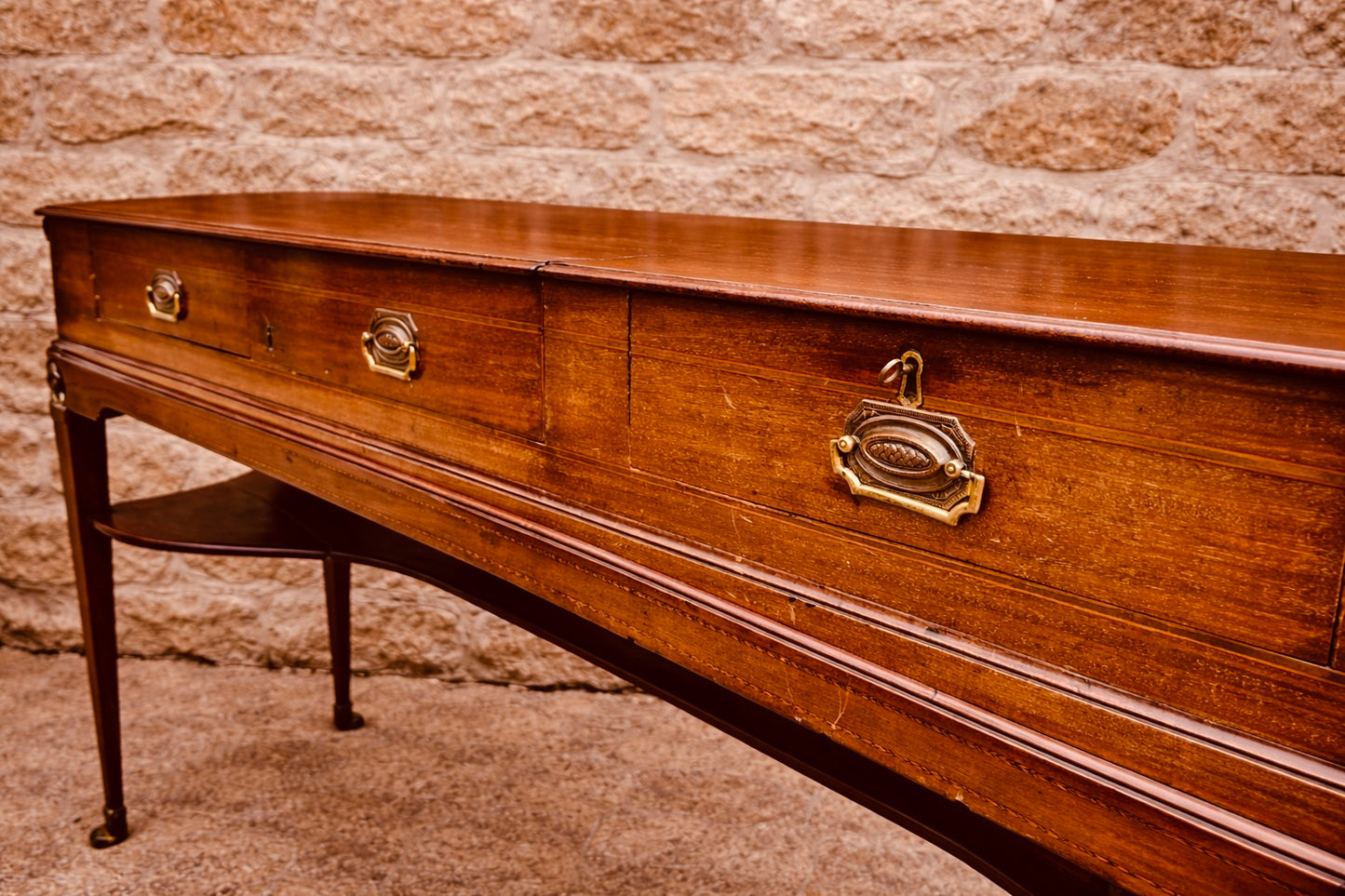 Georgian Style Mahogany Serving Table / Console Table c.1920