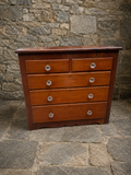 Edwardian Mahogany Chest of Drawers with Glass Knobs c.1910