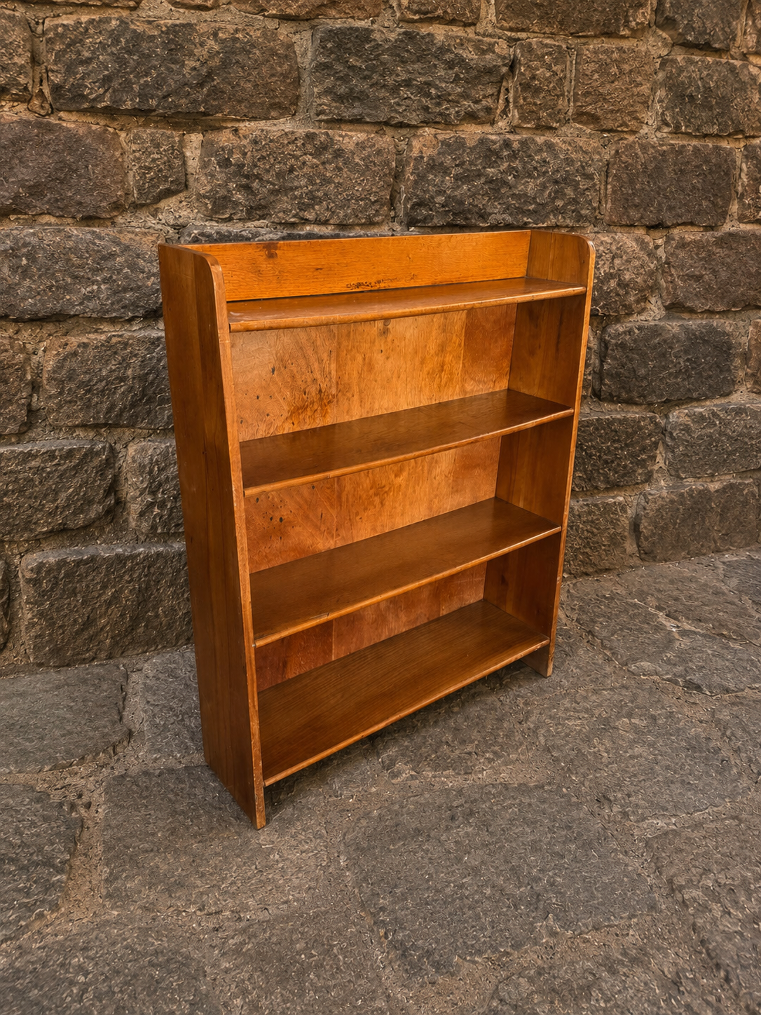 1920s Oak Open Bookcase