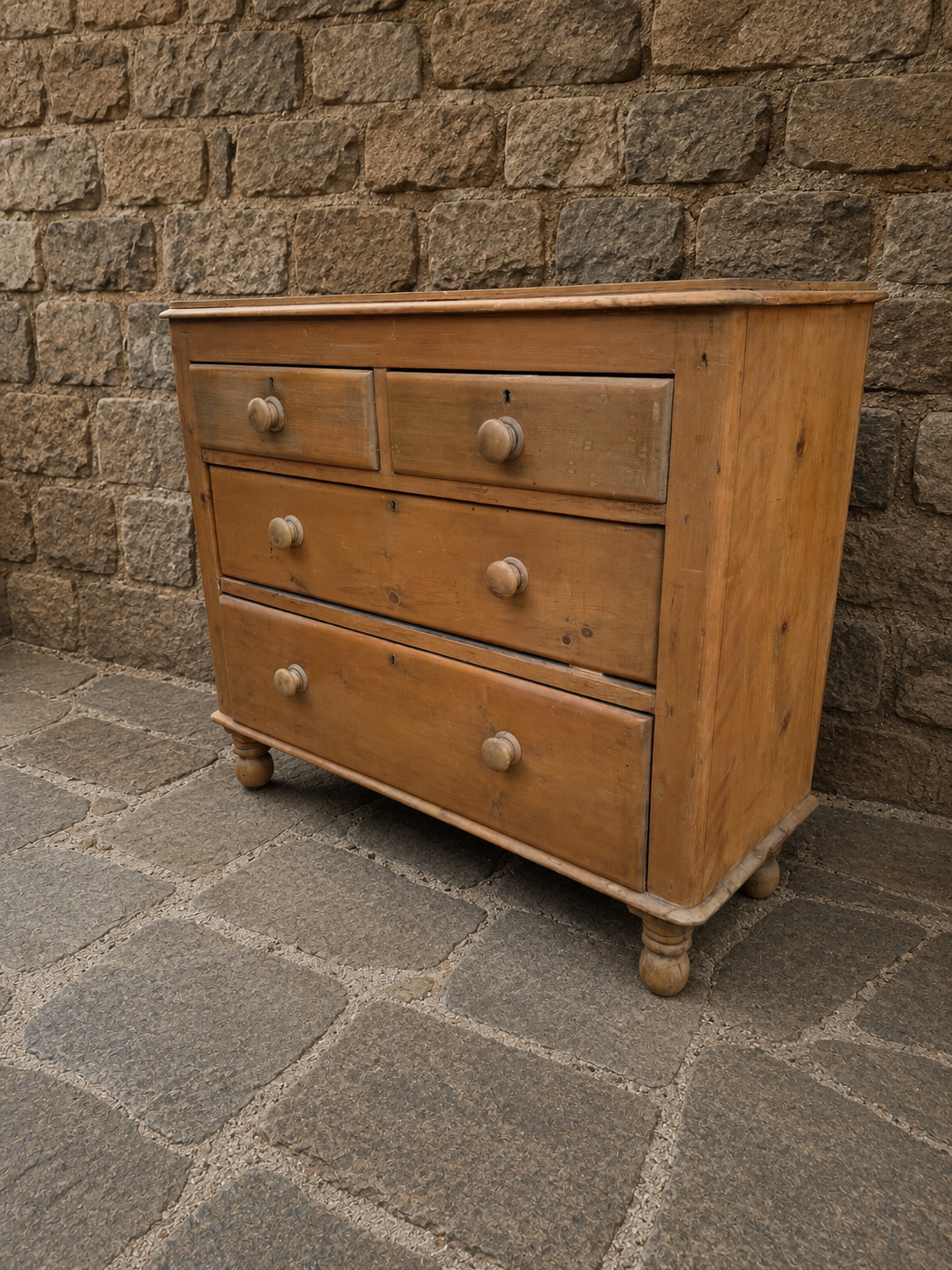 Victorian Country Pine Chest of Drawers c.1900