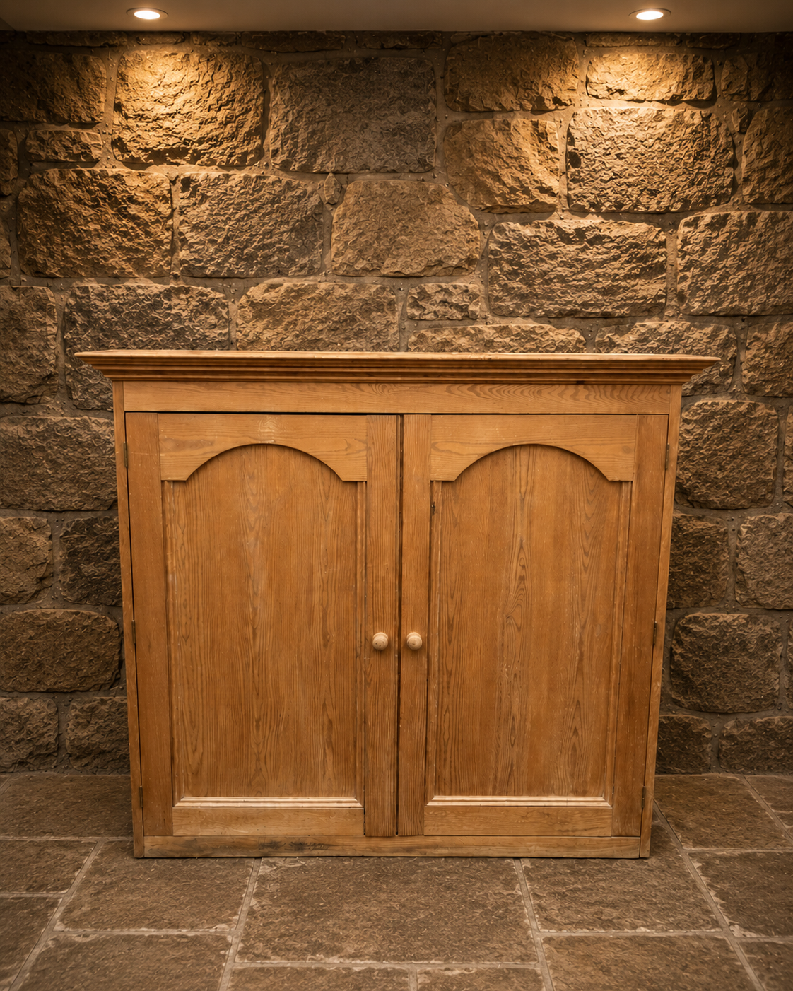 Vintage Farmhouse Pine Sideboard