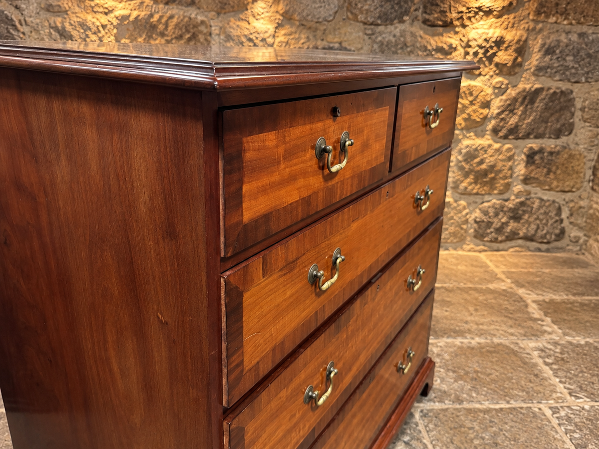Antique Regency Figured Mahogany Chest of Drawers c.1830