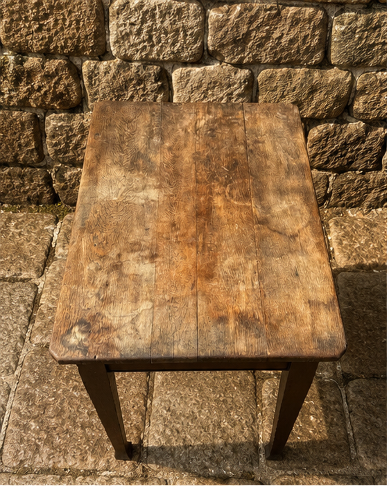Antique Tiger Oak Side Table | Victorian English Occasional Table c.1890–1915