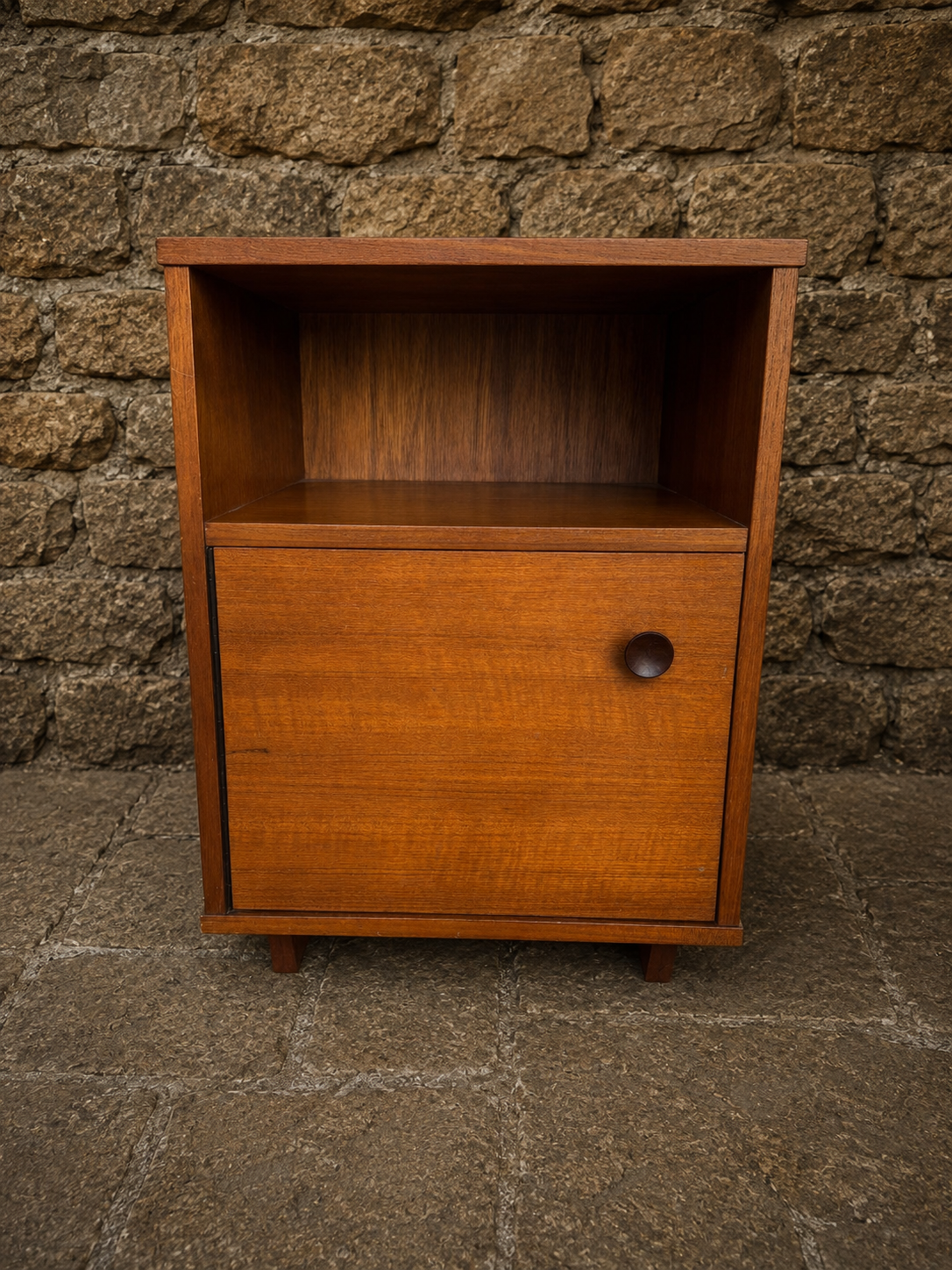 Mid Century Avalon Teak Bedside Cabinet c1970