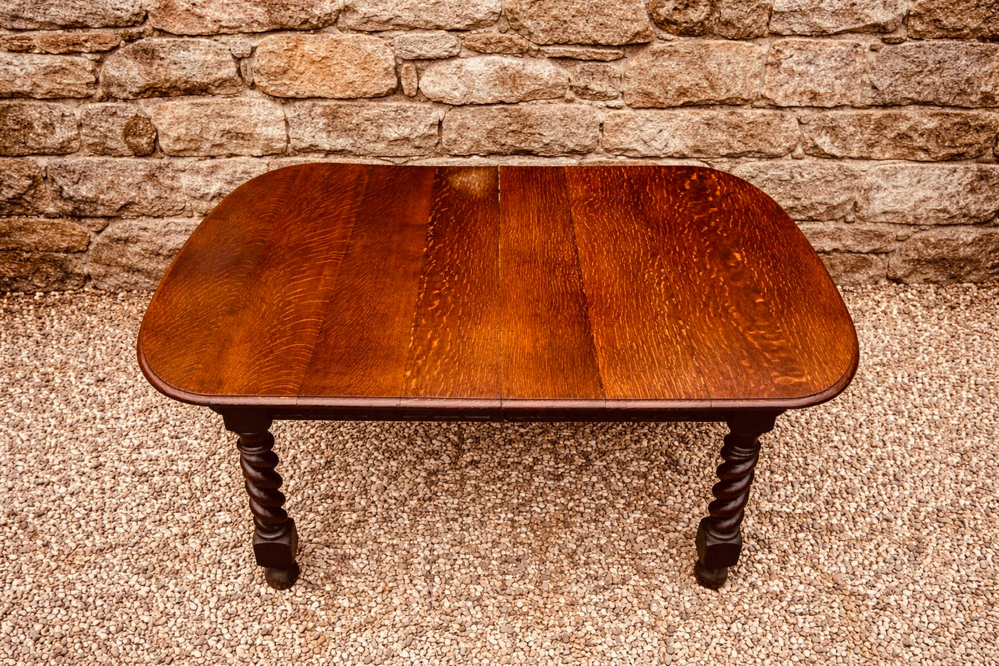 Jacobean Style Oak Dining Table – Barley Twist Refectory Table