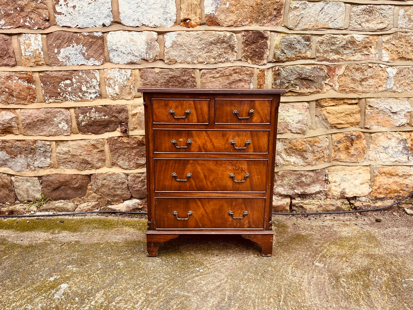 Vintage Georgian Style Mahogany Petite Chest of Drawers