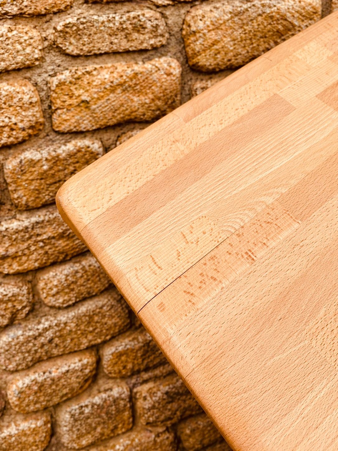 Solid Wood Kitchen Dining Table – Butcher’s Block Style Rustic Table