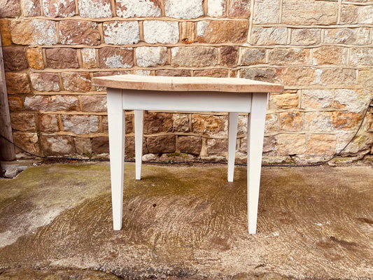 Vintage Farmhouse Kitchen Table with Natural Pine Top