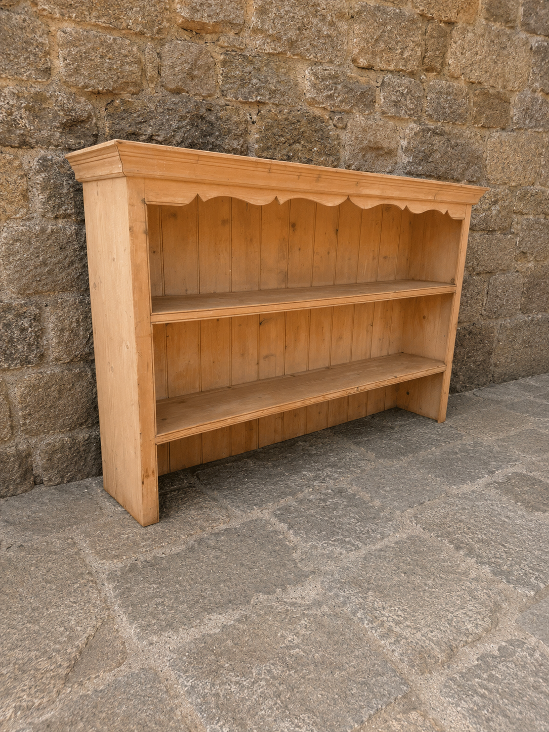 Large Rustic Pine Farmhouse Dresser Rack