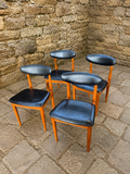 Set of 4 Mid Century Danish Style Dining Chairs