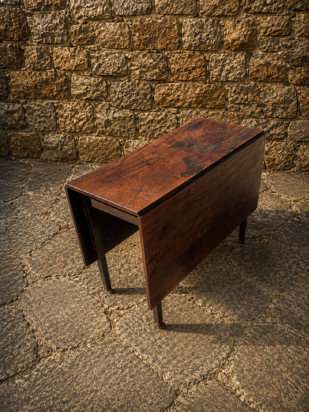 Antique Georgian Drop Leaf Dining Table – Early 19th Century English Gateleg Table