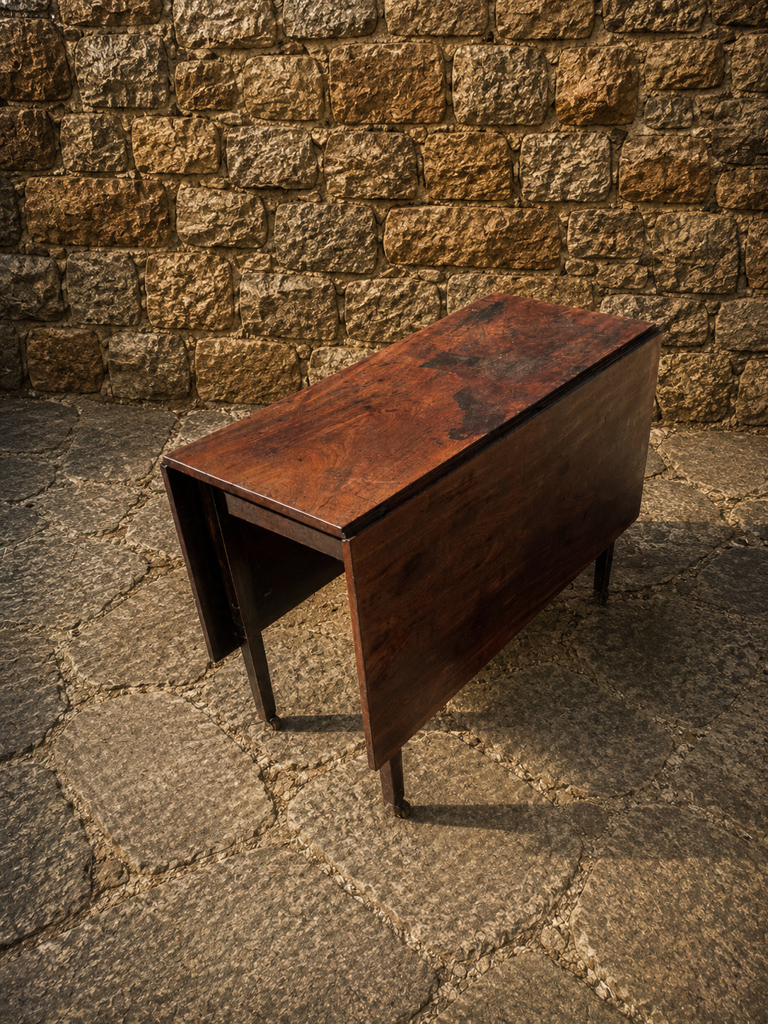Antique Georgian Drop Leaf Dining Table – Early 19th Century English Gateleg Table