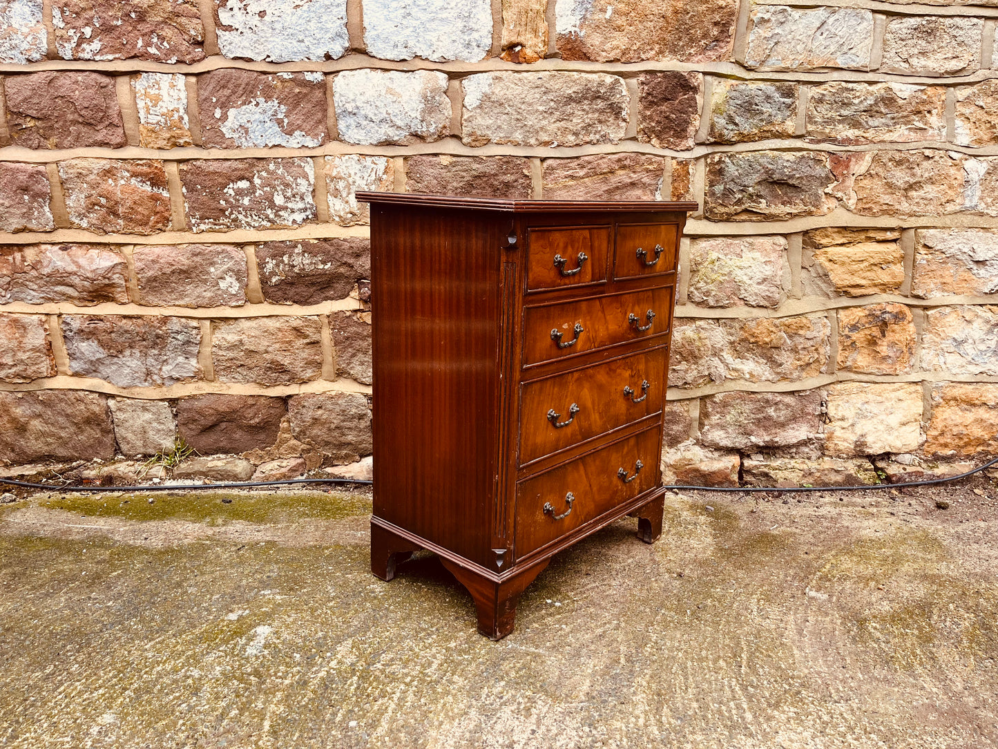 Vintage Georgian Style Mahogany Petite Chest of Drawers