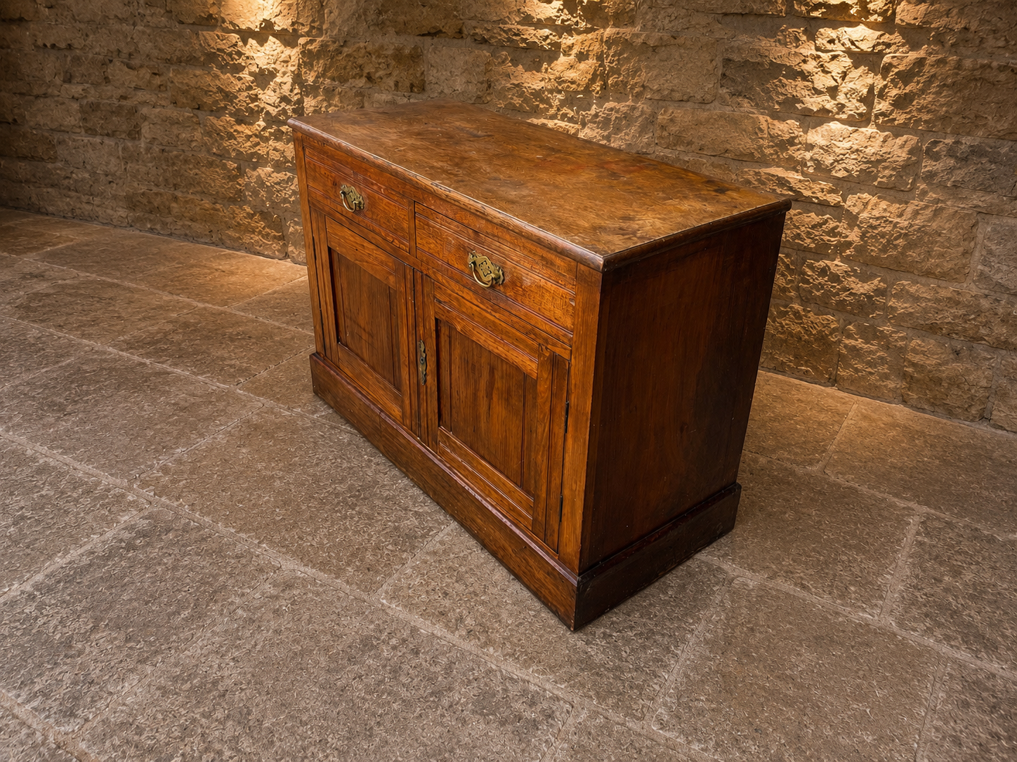 Antique Victorian Oak Sideboard – Circa 1890 Country House Buffet Cabinet
