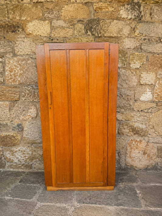 Arts & Crafts Oak Compact Wardrobe