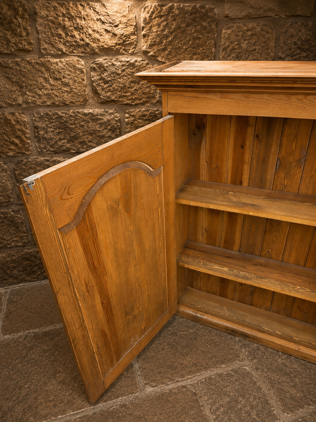 Vintage Farmhouse Pine Sideboard