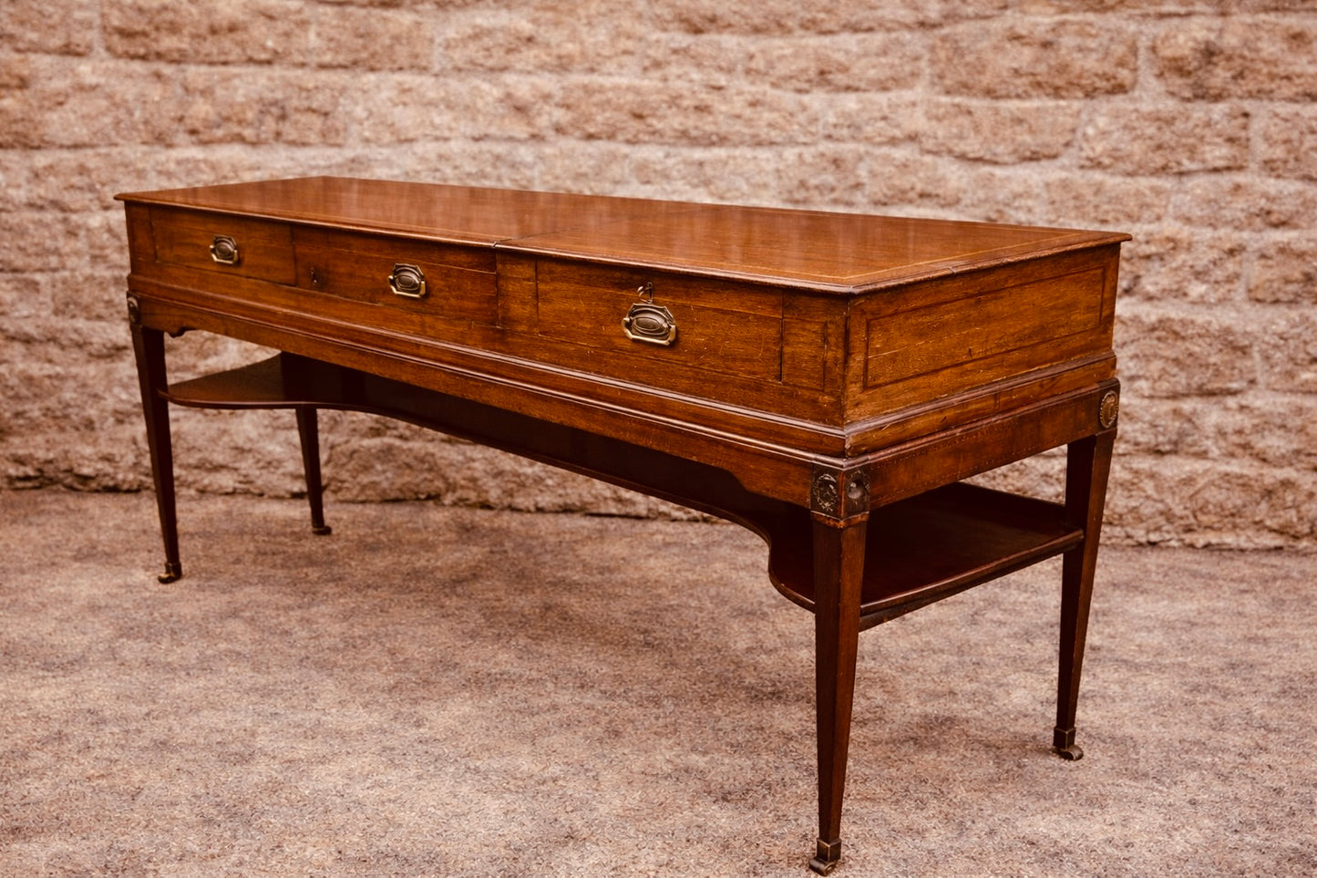 Georgian Style Mahogany Serving Table / Console Table c.1920