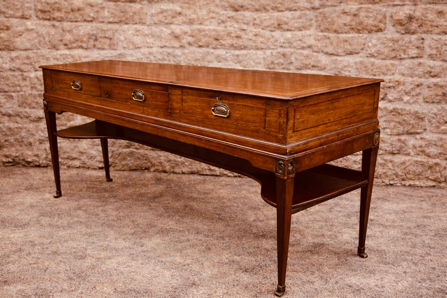 Georgian Style Mahogany Serving Table / Console Table c.1920