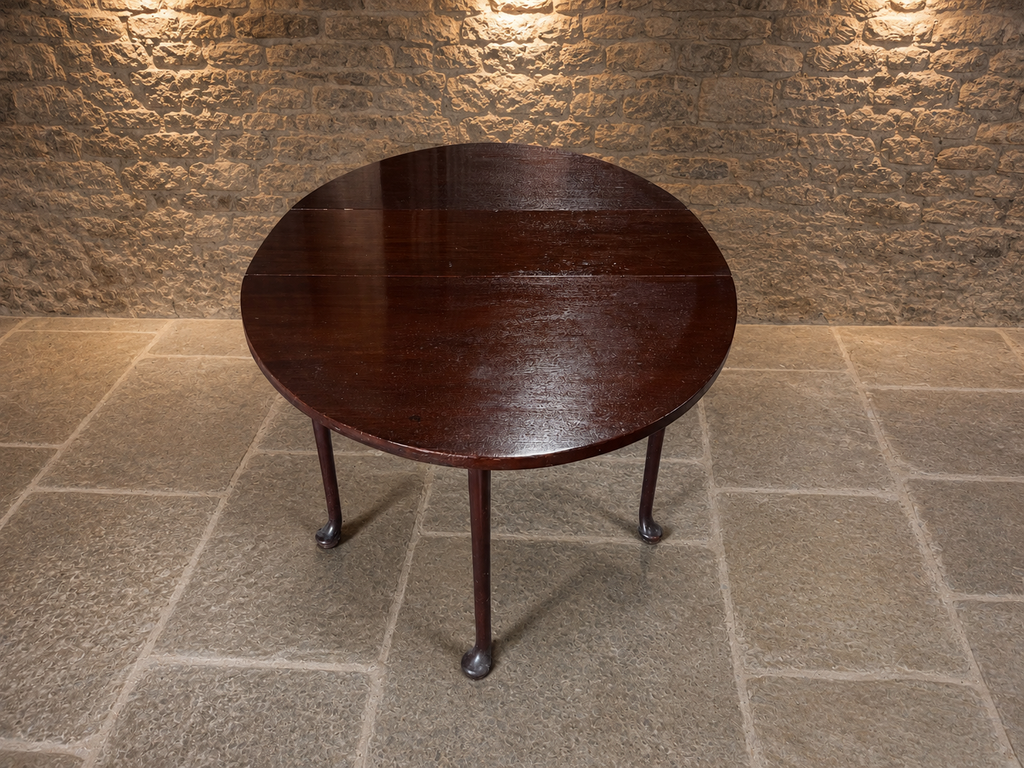 Edwardian Mahogany Drop Leaf Gateleg Dining Table | Antique Oval Folding Dining Table