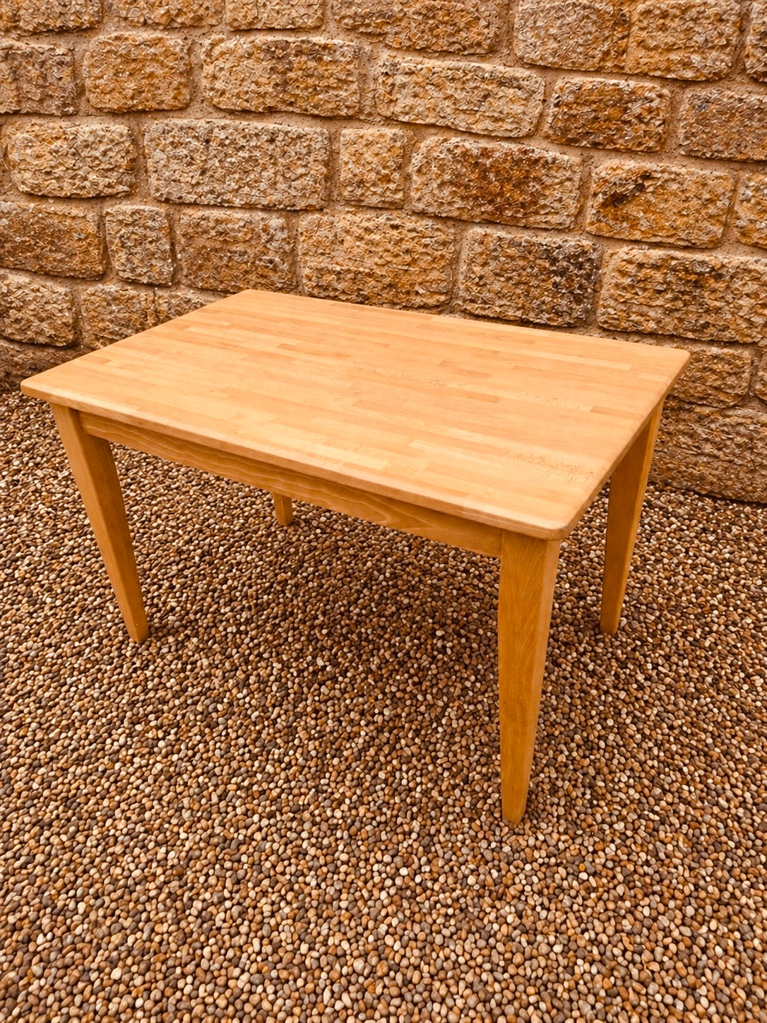 Solid Wood Kitchen Dining Table – Butcher’s Block Style Rustic Table