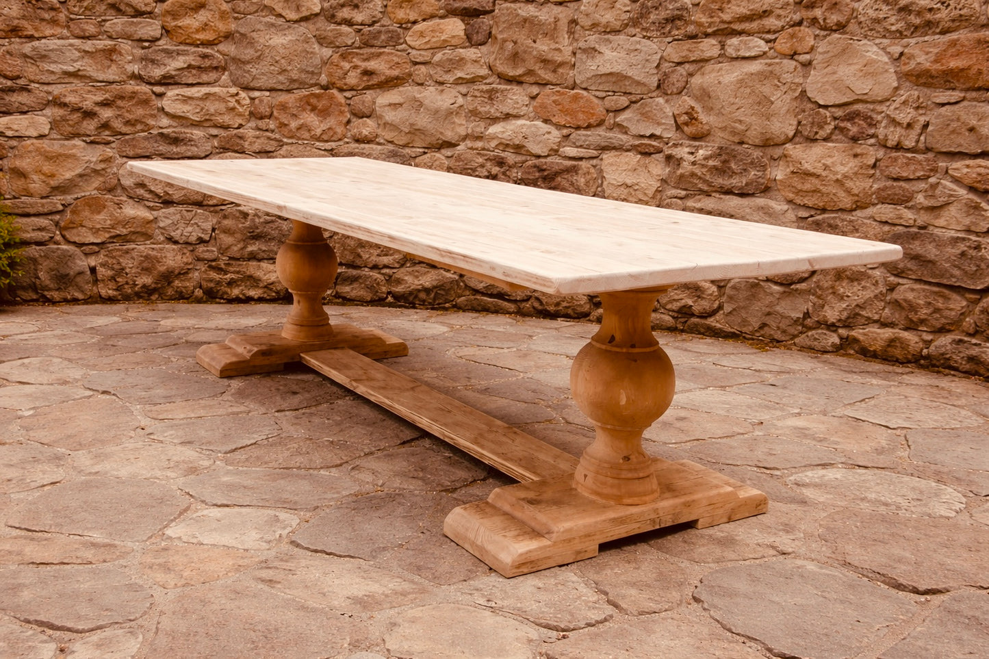 Statement Refectory Dining Table | Locally Handcrafted Solid Wood Farmhouse Table | 8ft–13ft Bespoke Sizes