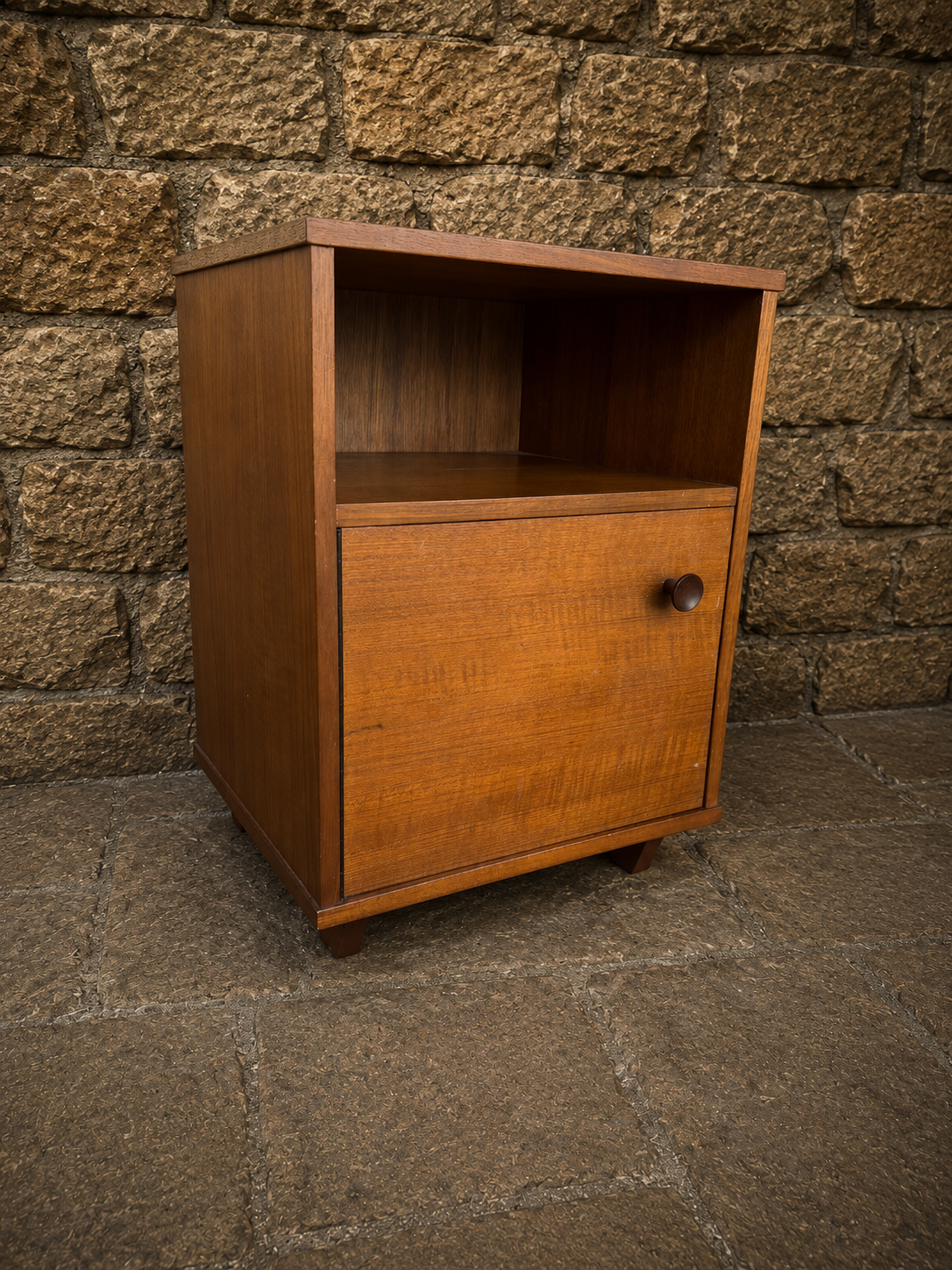 Mid Century Avalon Teak Bedside Cabinet c1970