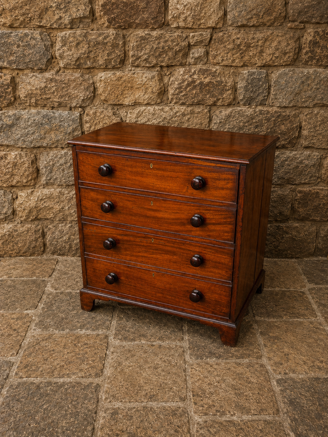 Antique Georgian Mahogany Commode Chest