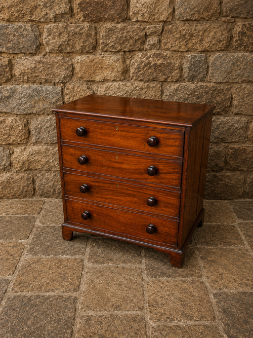 Antique Georgian Mahogany Commode Chest