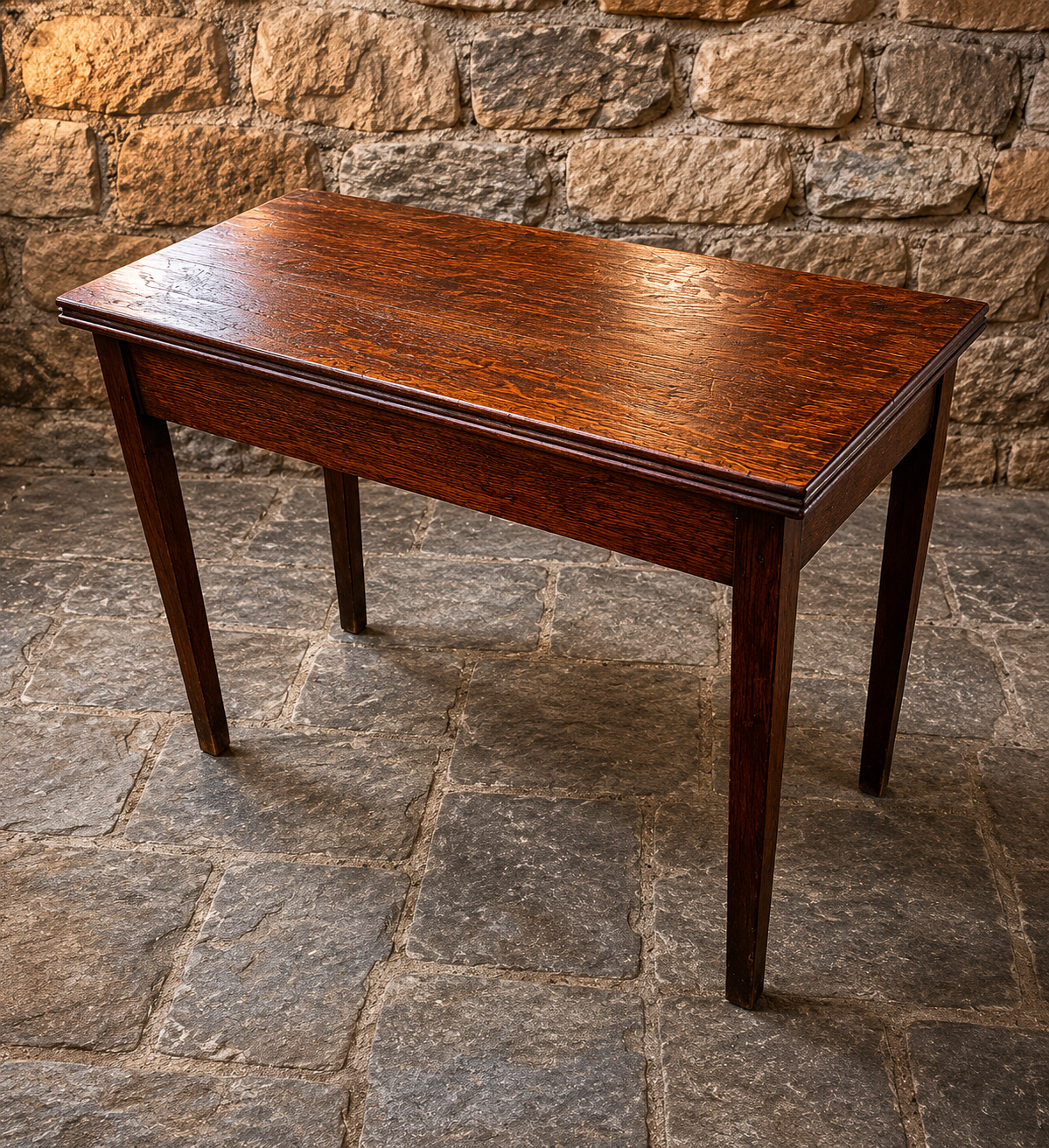 Antique Arts & Crafts Oak Side Table | Victorian Hall Table | Edwardian Console Table c.1890–1910