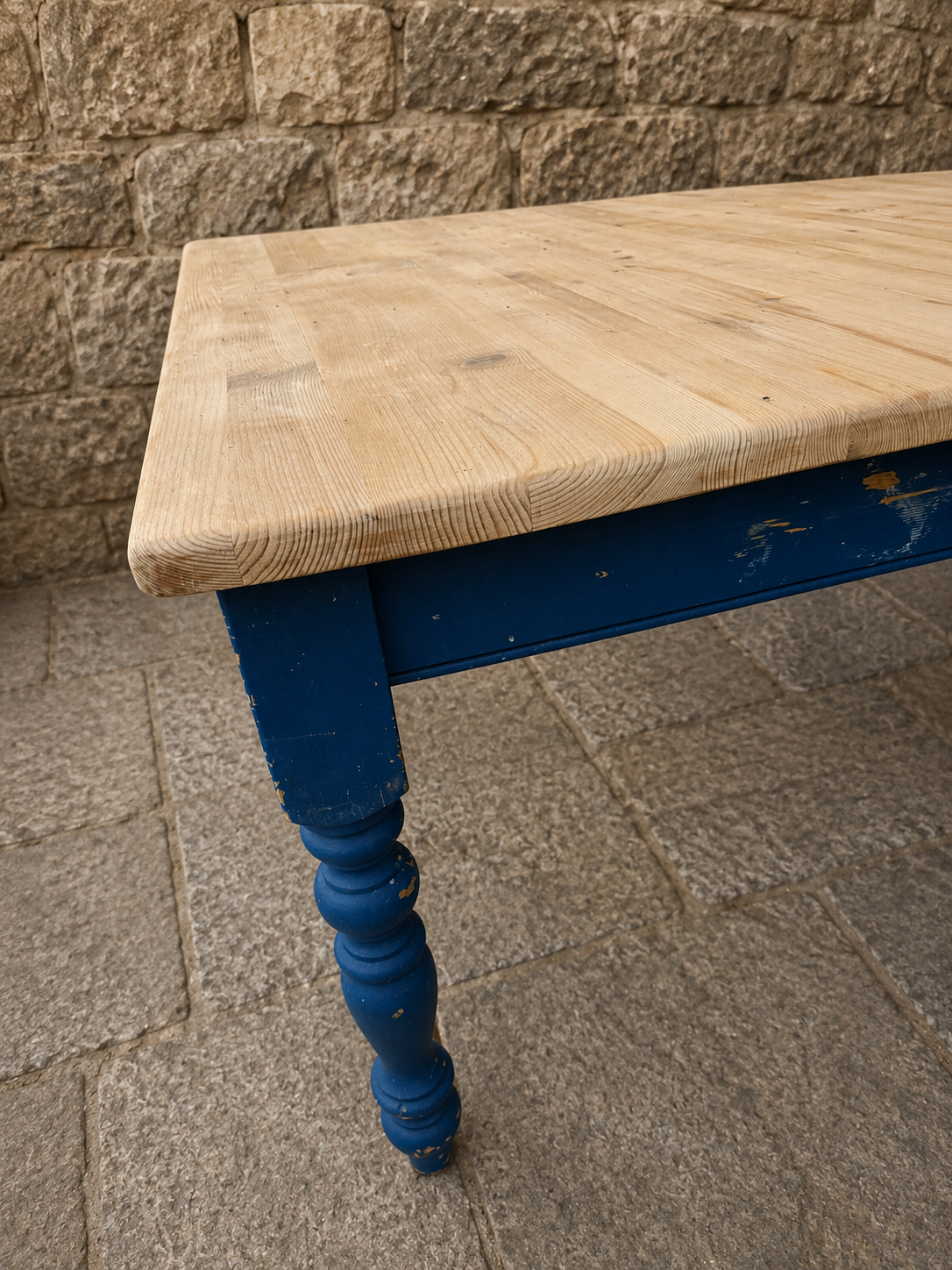 Rustic Farmhouse Pine Kitchen Table