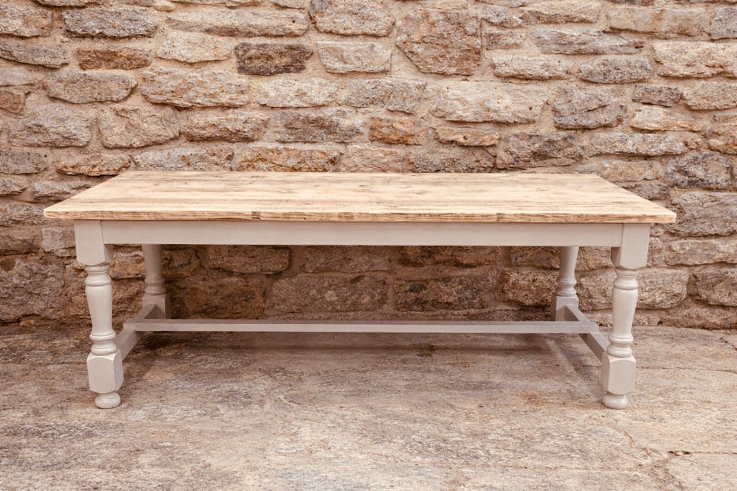 Locally Handcrafted Farmhouse Dining Table | Made to Order Solid Wood Refectory Table | 5ft–12ft Bespoke Sizes