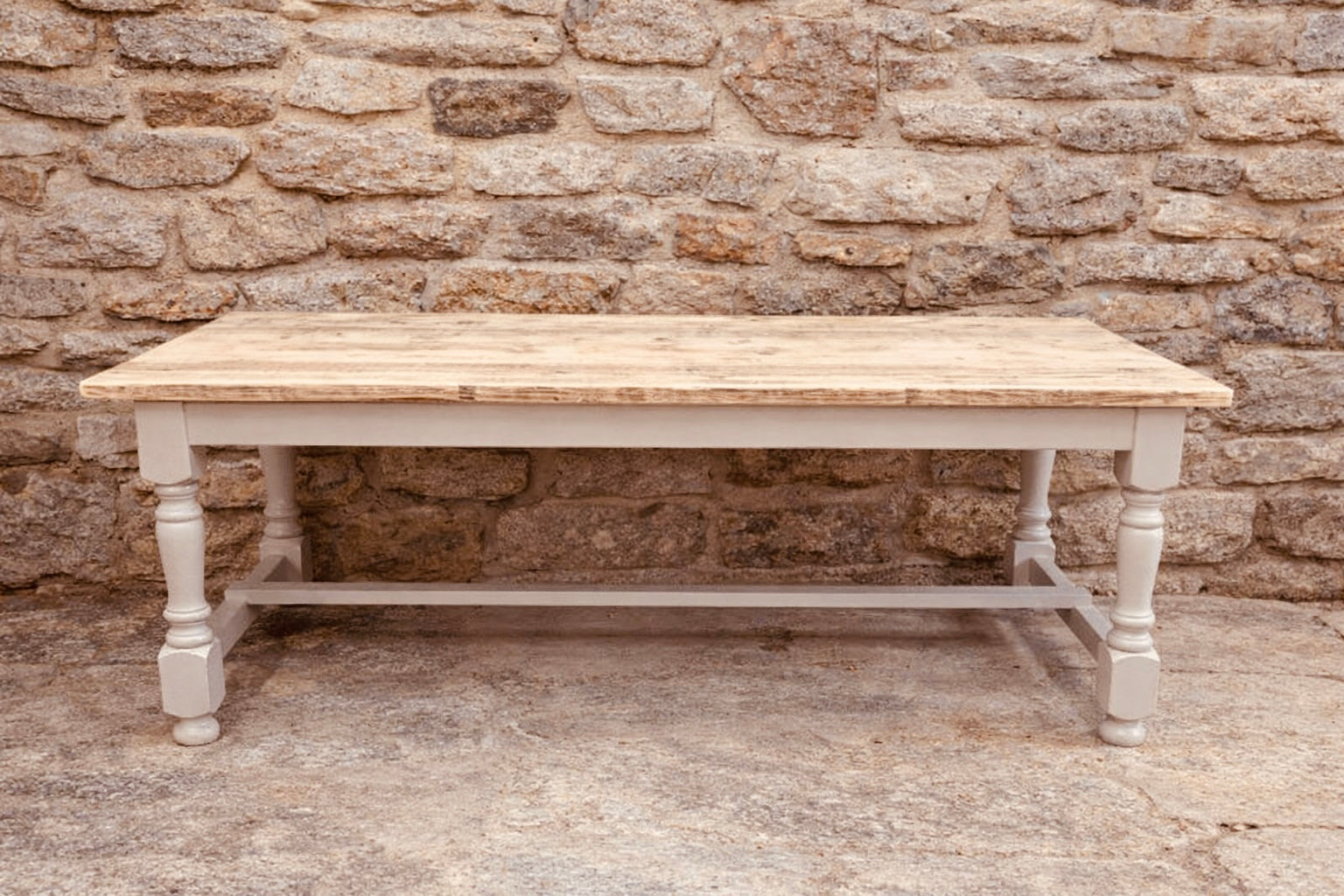 Locally Handcrafted Farmhouse Dining Table | Made to Order Solid Wood Refectory Table | 5ft–12ft Bespoke Sizes