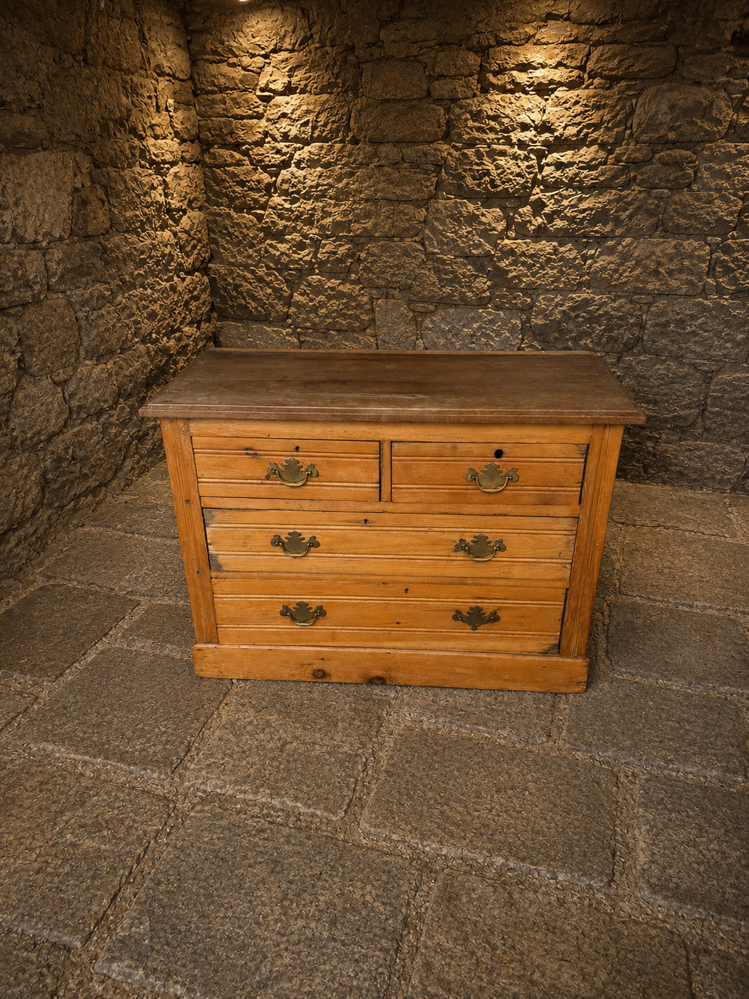 Victorian Pine Chest of Drawers | Antique Solid Pine Chest | Rustic Farmhouse Storage | Circa 1880–1900