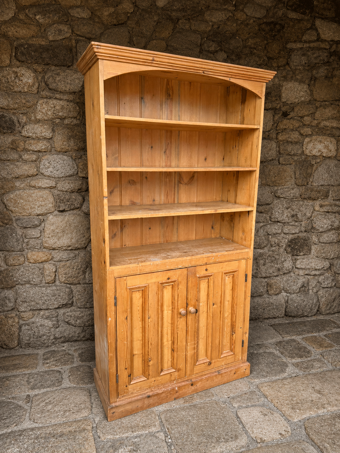 Large Rustic Pine Farmhouse Dresser Rack