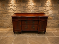 Antique Edwardian Mahogany Serpentine Sideboard | Buffet Cabinet | Hallway Storage | Circa 1895–1915