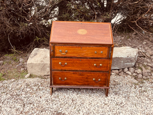 Vintage Mahogany Writing Bureau Desk with Fall Front