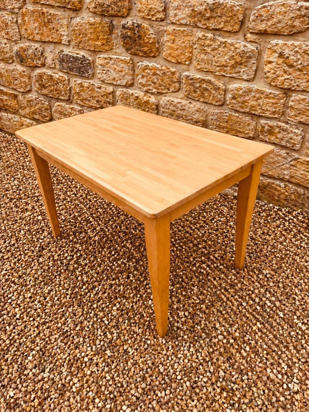 Solid Wood Kitchen Dining Table – Butcher’s Block Style Rustic Table