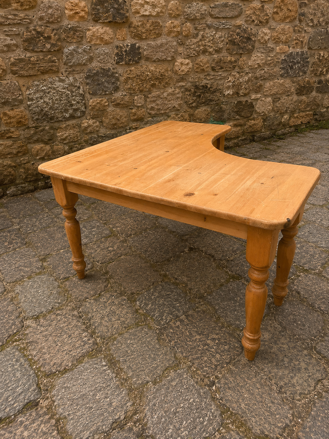 Large Solid Pine Farmhouse Writing Desk / Reception Desk