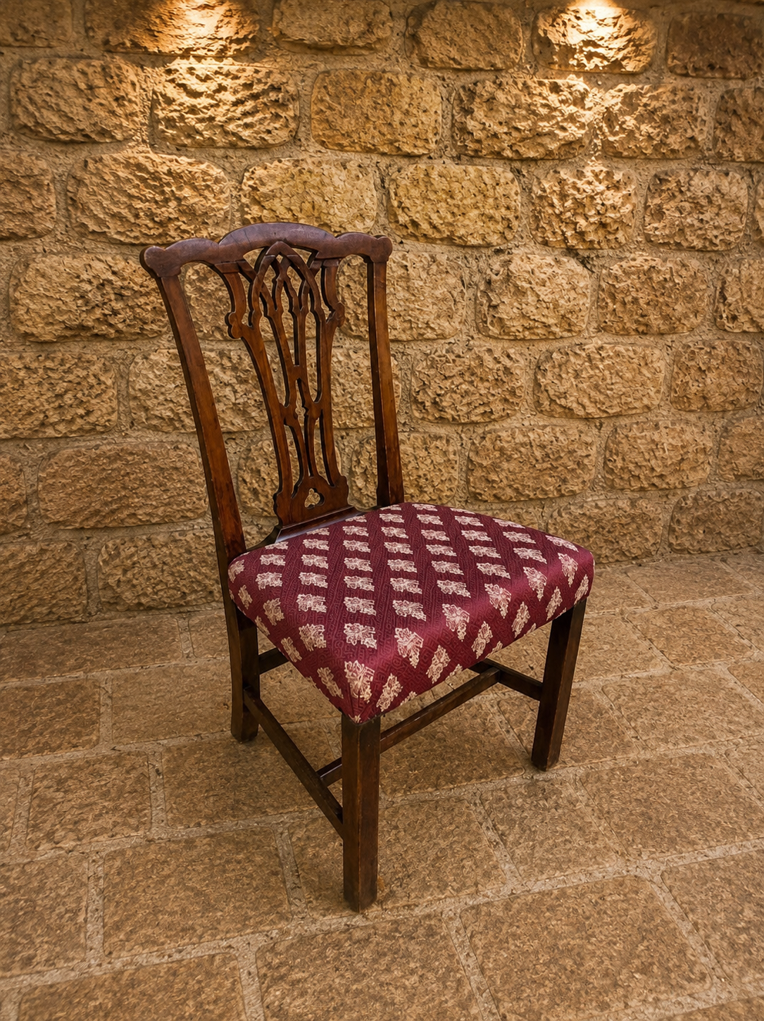 Set of Six Antique Chippendale Style Mahogany Dining Chairs c.1910