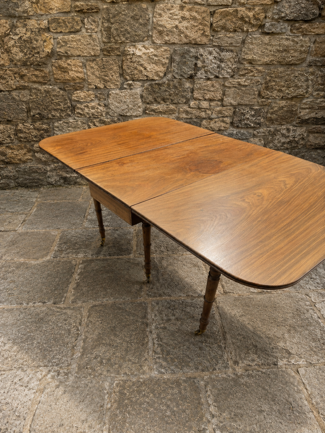 Antique Victorian Walnut Drop Leaf Dining Table c.1890–1915