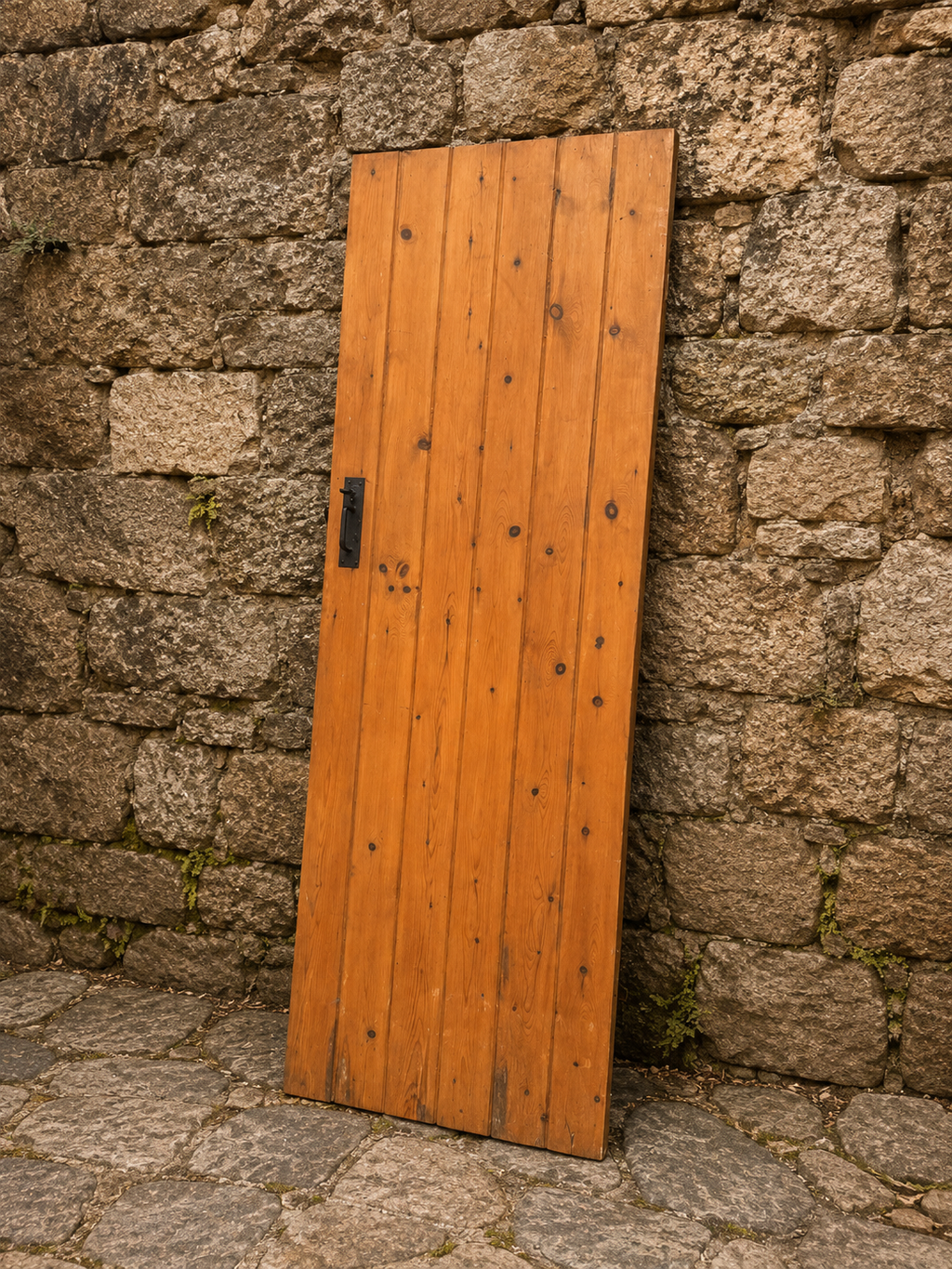 Antique Reclaimed Pine Cottage Door c.1900