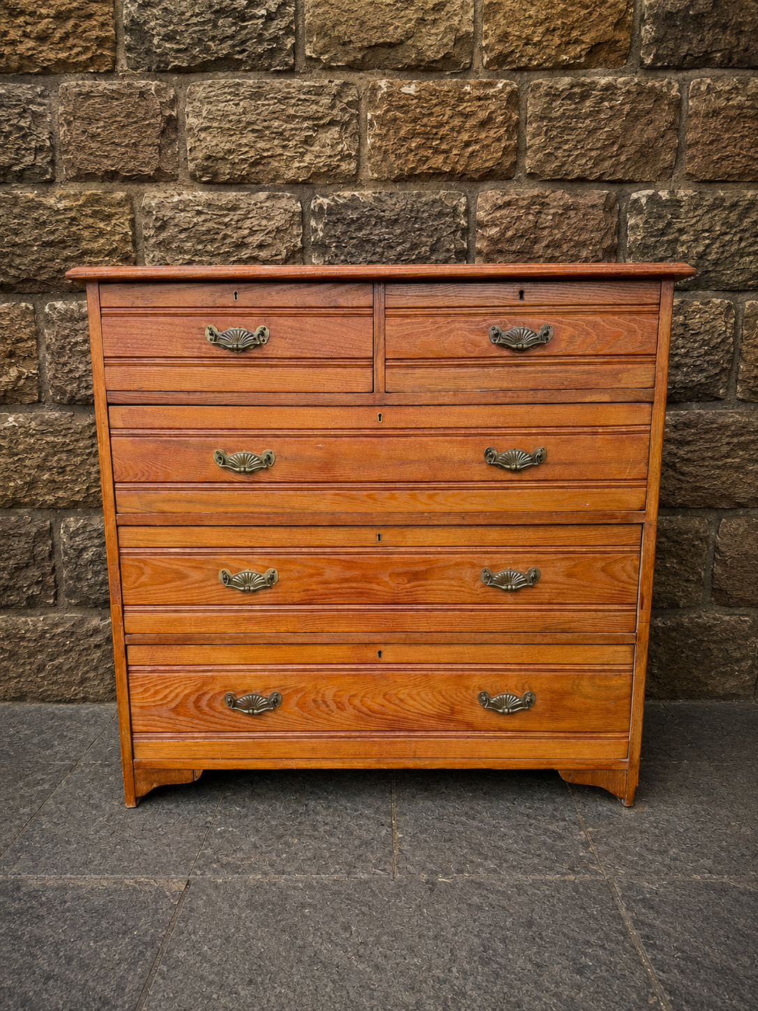 Antique Rustic Chest of Drawers – Victorian Farmhouse Storage Chest