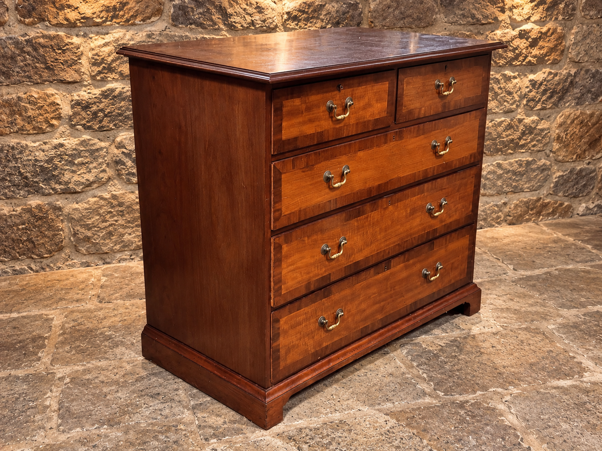 Antique Regency Figured Mahogany Chest of Drawers c.1830