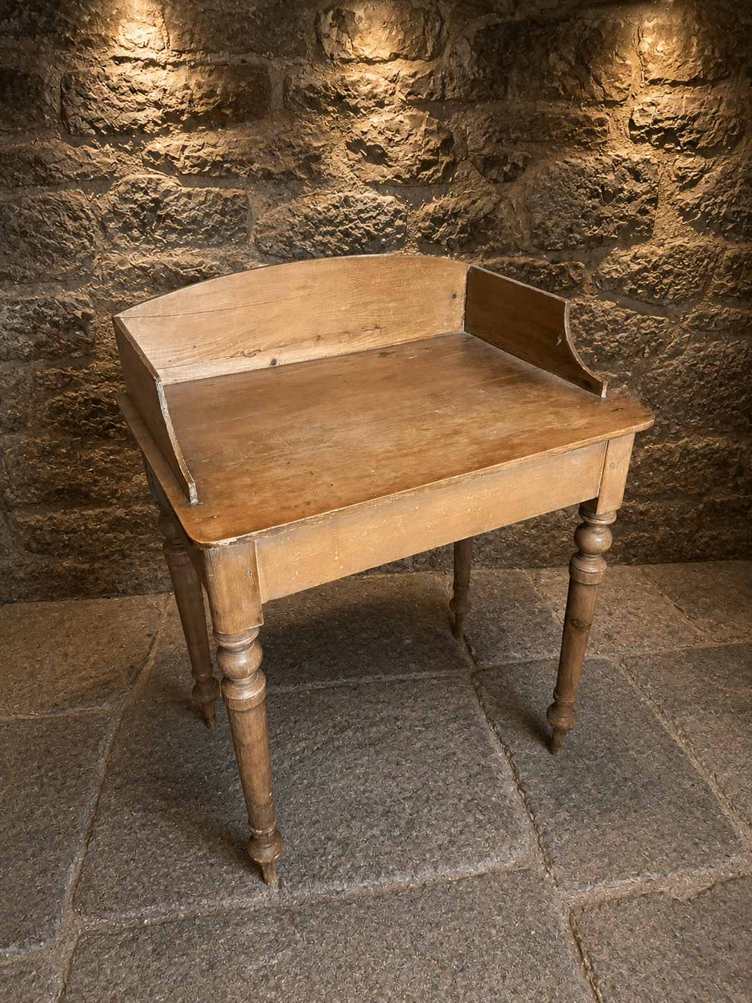 Antique Victorian Pine Washstand Table | Rustic Farmhouse Console Table | English Country Side Table | c.1860–1880