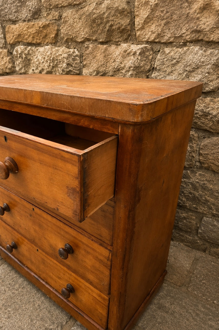 Victorian Pine Chest of Drawers c1860
