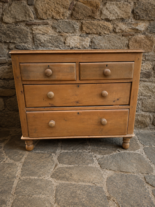 Victorian Country Pine Chest of Drawers c.1900