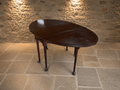 Edwardian Mahogany Drop Leaf Gateleg Dining Table | Antique Oval Folding Dining Table