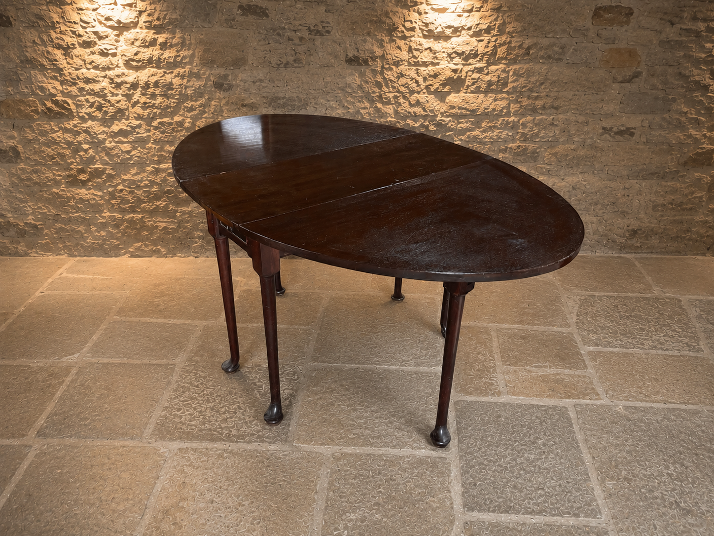 Edwardian Mahogany Drop Leaf Gateleg Dining Table | Antique Oval Folding Dining Table